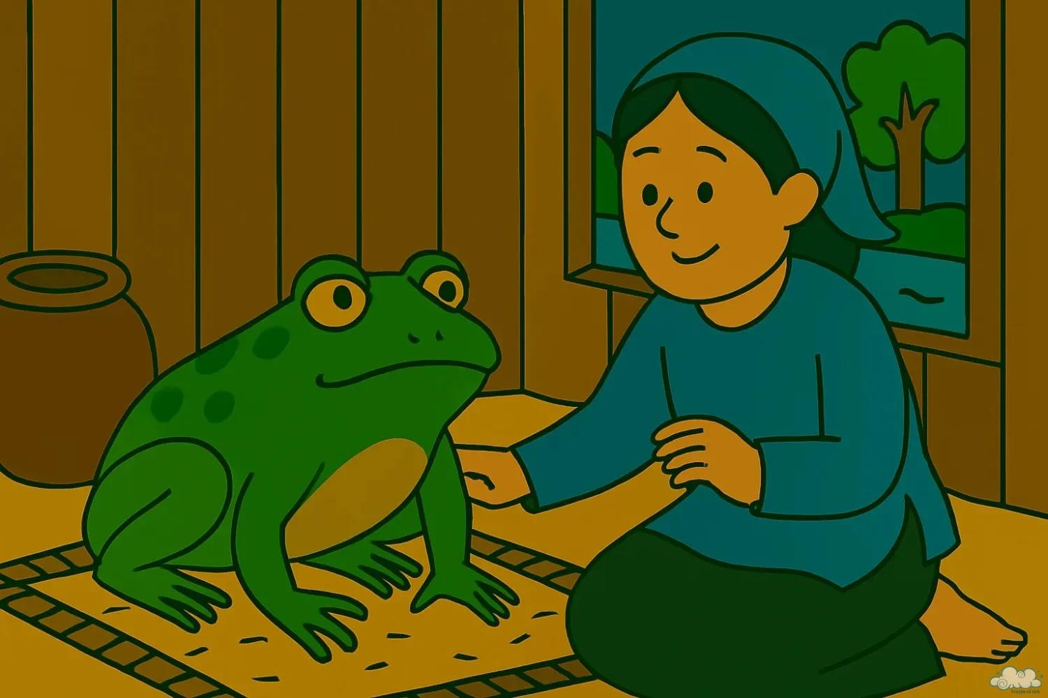 Chàng Cóc và công chúa trong lễ cưới – minh họa truyện cổ tích Việt Nam cảm động