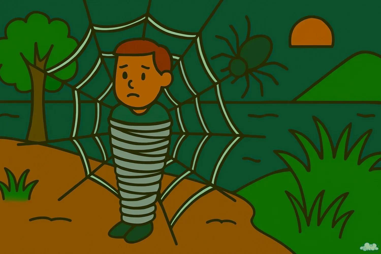 Minh họa truyện cổ tích Giăng Bị Thịt – chàng Giăng đòi lại miếng thịt bằng mưu trí