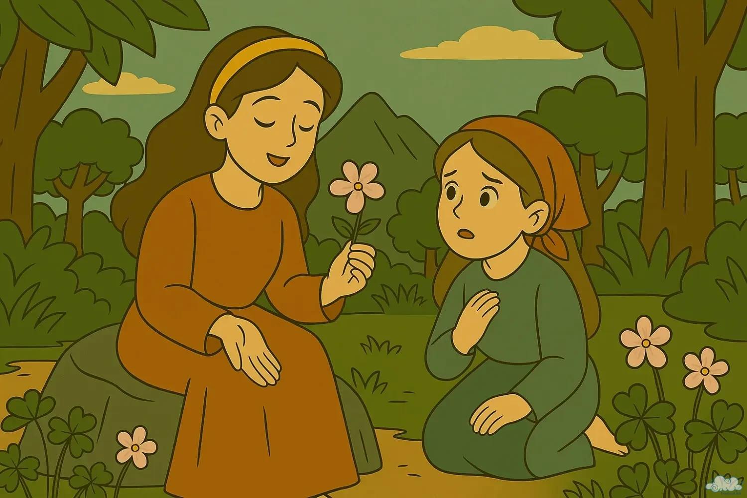 Hình minh họa Sự tích hoa chua me đất