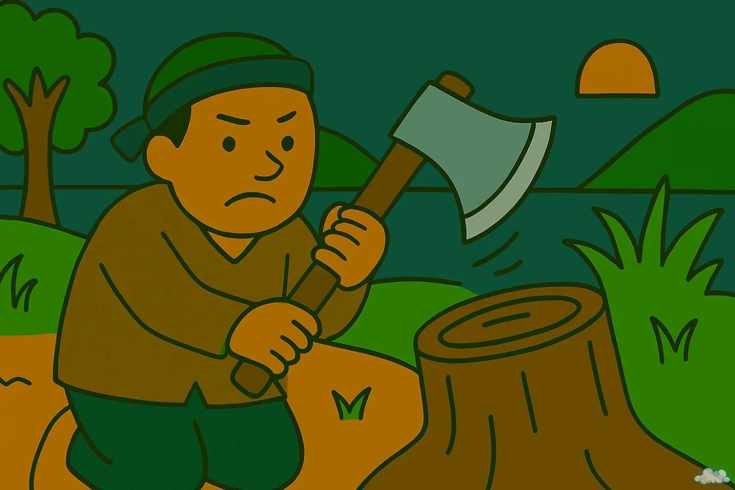 Tiều A Lé thông minh – tranh minh họa truyện cổ tích Việt Nam